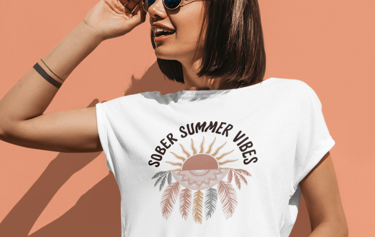 Sober summer Vibes Unisex Softstyle T-Shirt - NEXT CHAPTER APPAREL