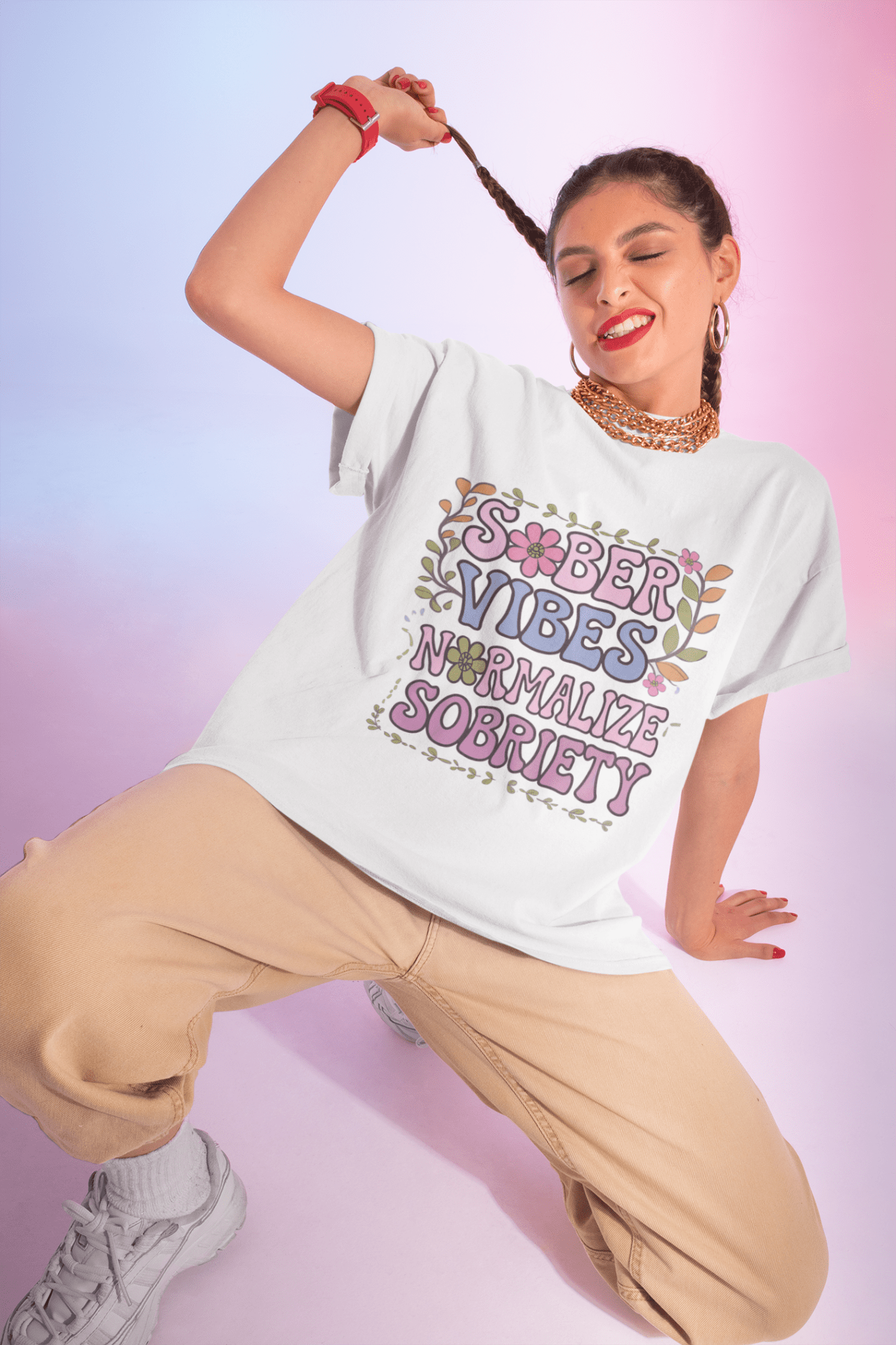 Sober Vibes T-Shirt- Recovery Addiction T Shirt - NEXT CHAPTER APPAREL