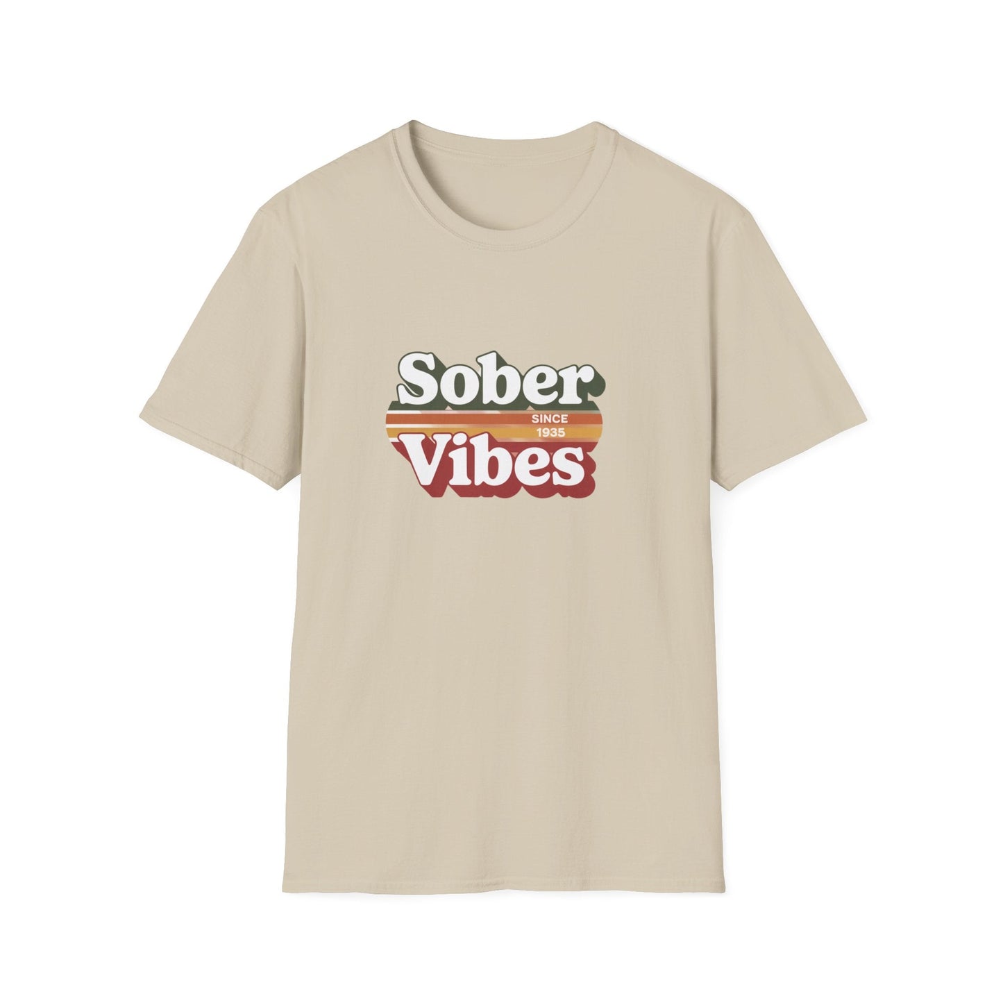 Sober Vibes Unisex T-Shirt Recovery Addiction T shirt - NEXT CHAPTER APPAREL
