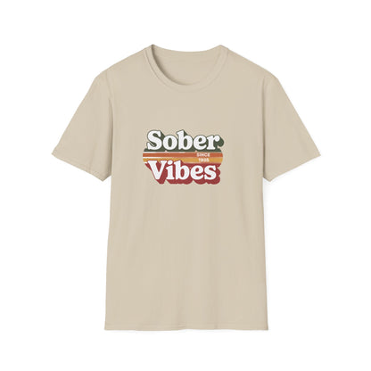 Sober Vibes Unisex T-Shirt Recovery Addiction T shirt - NEXT CHAPTER APPAREL