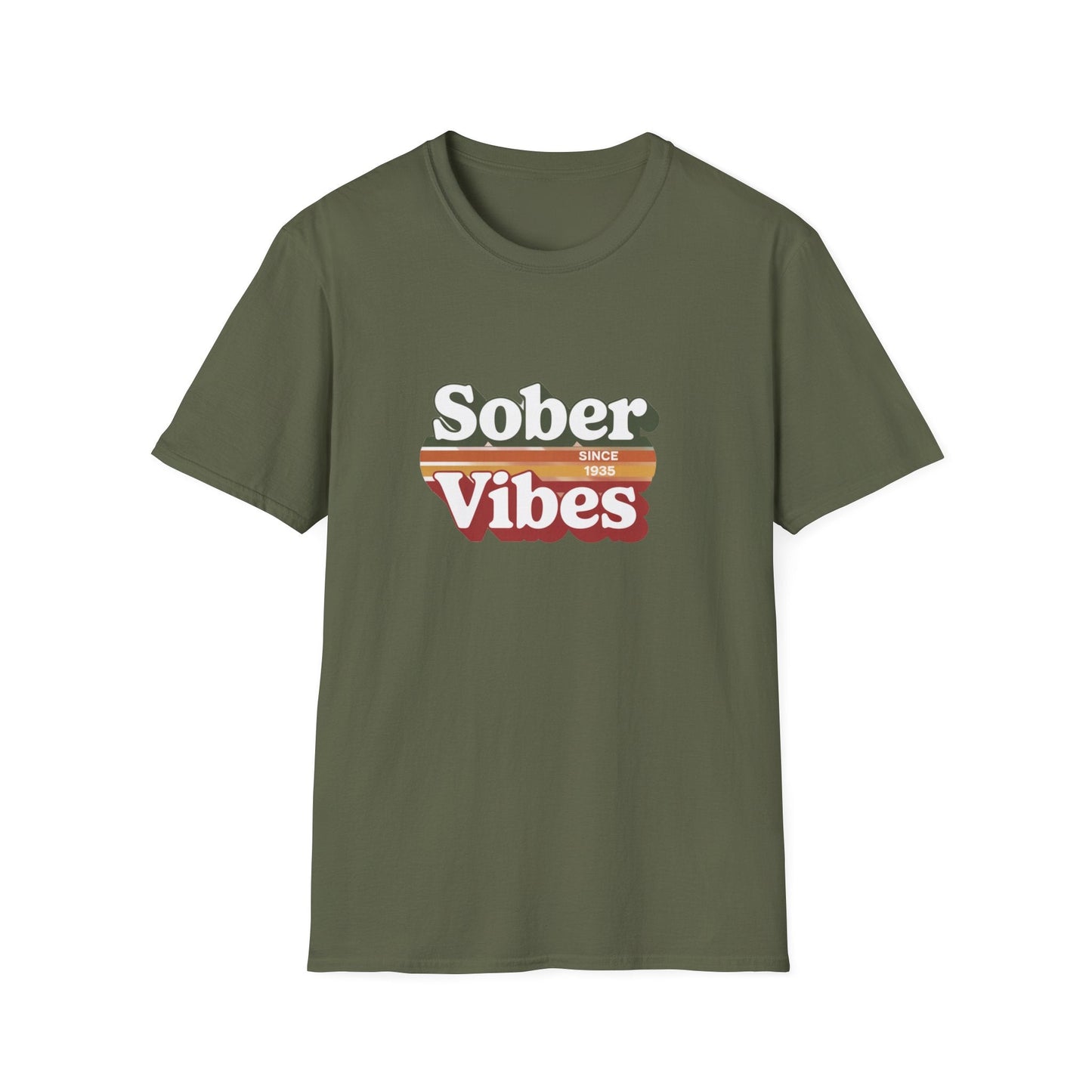 Sober Vibes Unisex T-Shirt Recovery Addiction T shirt - NEXT CHAPTER APPAREL