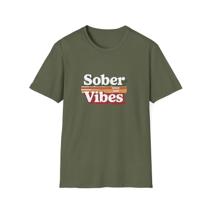 Sober Vibes Unisex T-Shirt Recovery Addiction T shirt - NEXT CHAPTER APPAREL