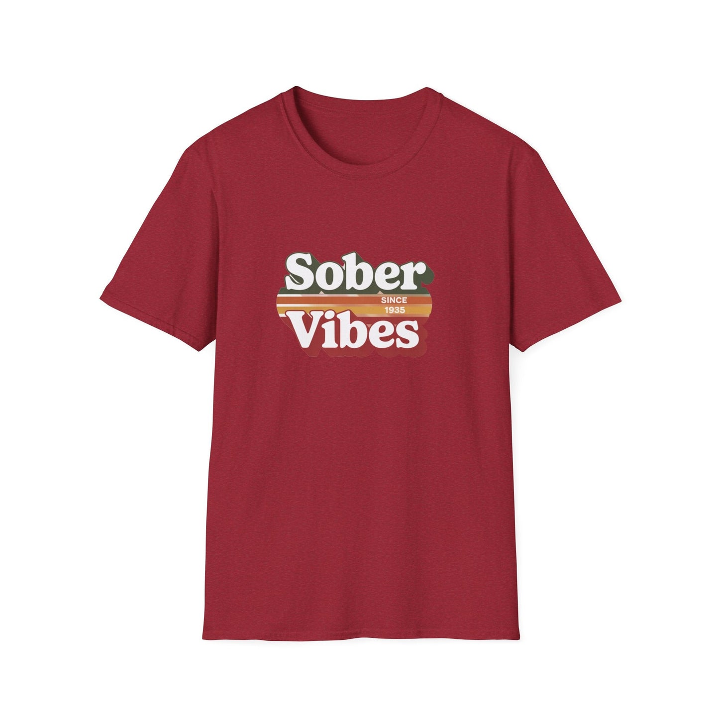 Sober Vibes Unisex T-Shirt Recovery Addiction T shirt - NEXT CHAPTER APPAREL