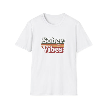Sober Vibes Unisex T-Shirt Recovery Addiction T shirt - NEXT CHAPTER APPAREL