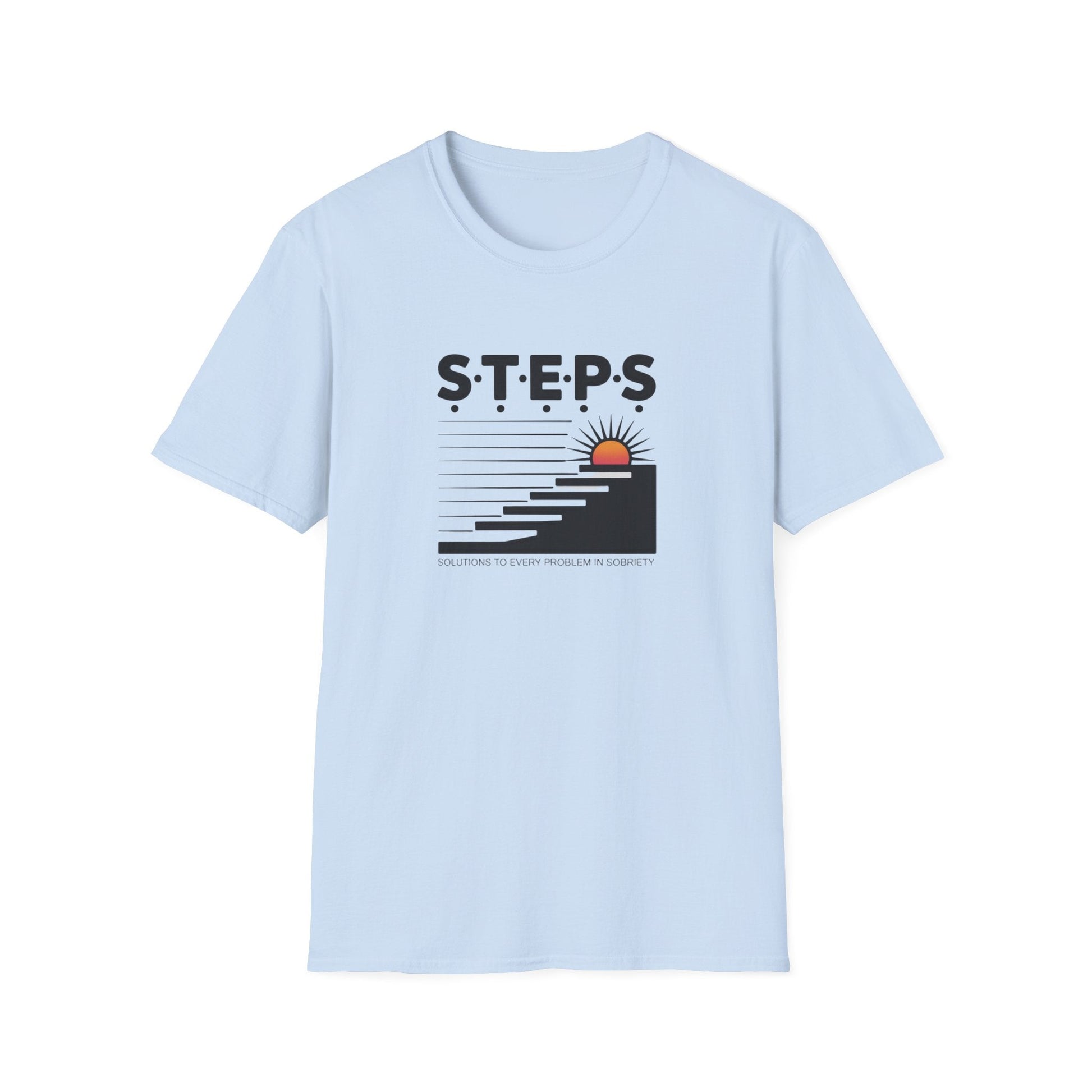STEPS- unisex soft style recovery addiction t shirt - NEXT CHAPTER APPAREL