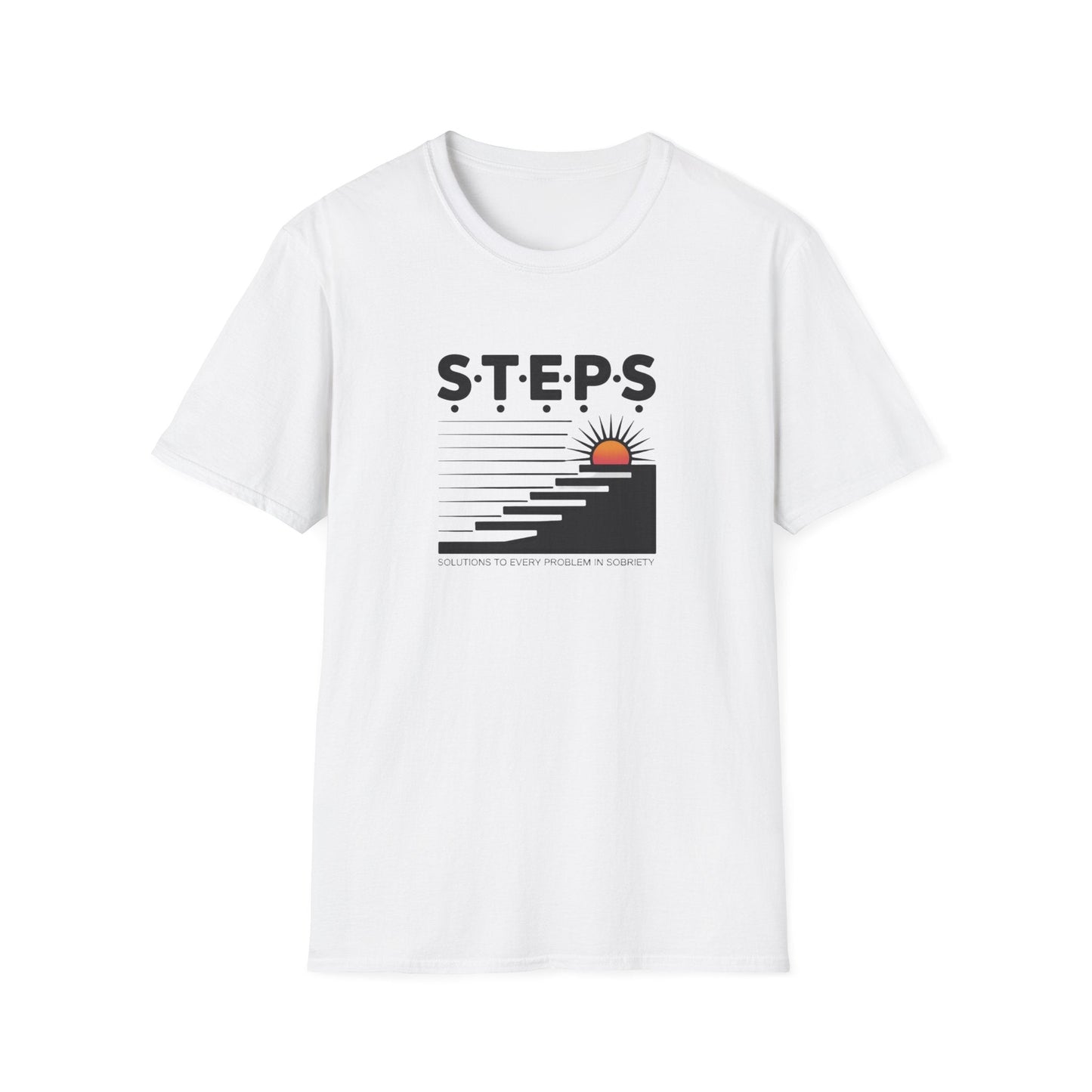 STEPS- unisex soft style recovery addiction t shirt - NEXT CHAPTER APPAREL