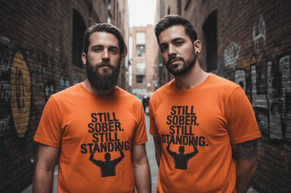 Still Sober Still Standing Recovery Addiction T Shirt - NEXT CHAPTER APPAREL