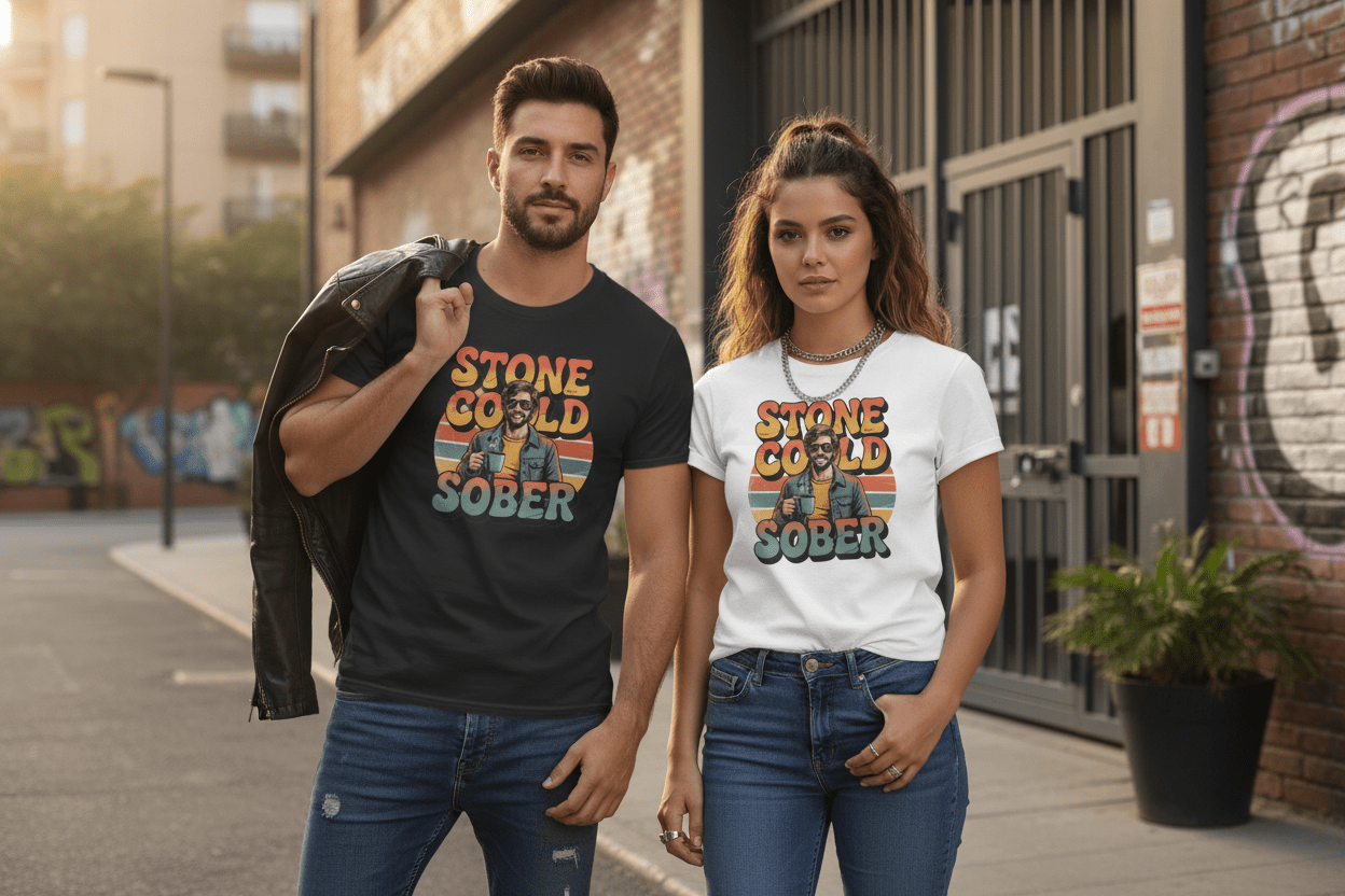 Stone Cold Sober Unisex T-Shirt, - NEXT CHAPTER APPAREL