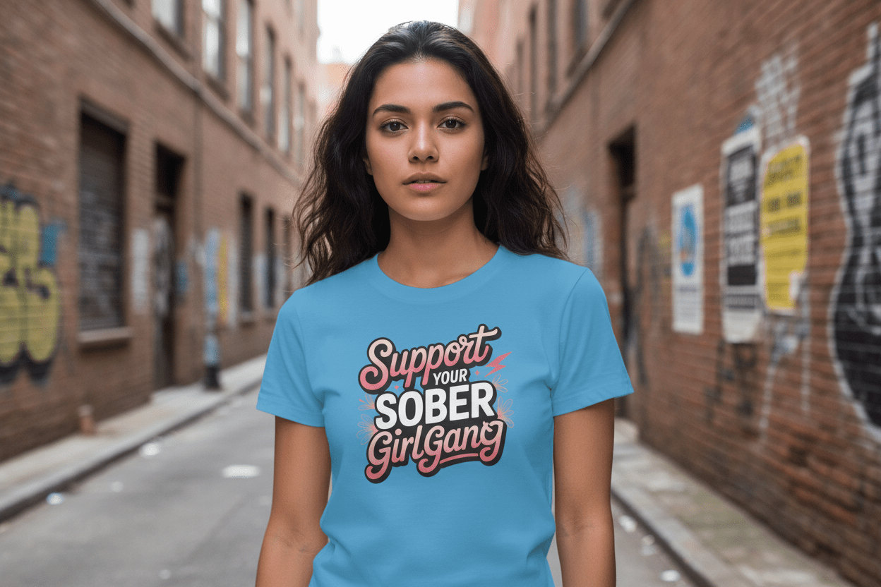 Support Your Sober Girl Gang T-Shirt - NEXT CHAPTER APPAREL