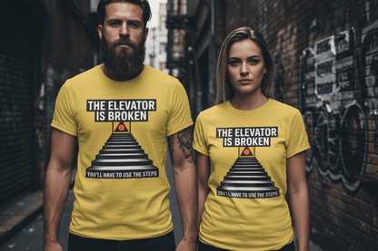 The Elevator Is Broken Recovery Addiction T shirt - NEXT CHAPTER APPAREL