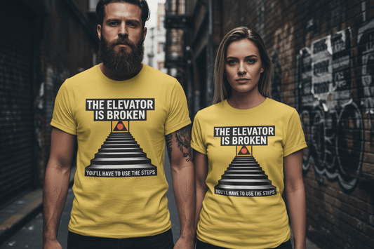 The Elevator Is Broken Recovery Addiction T shirt - NEXT CHAPTER APPAREL