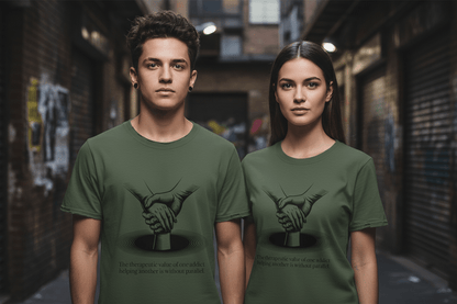 Therapeutic hand Unisex Softstyle T-Shirt - NEXT CHAPTER APPAREL