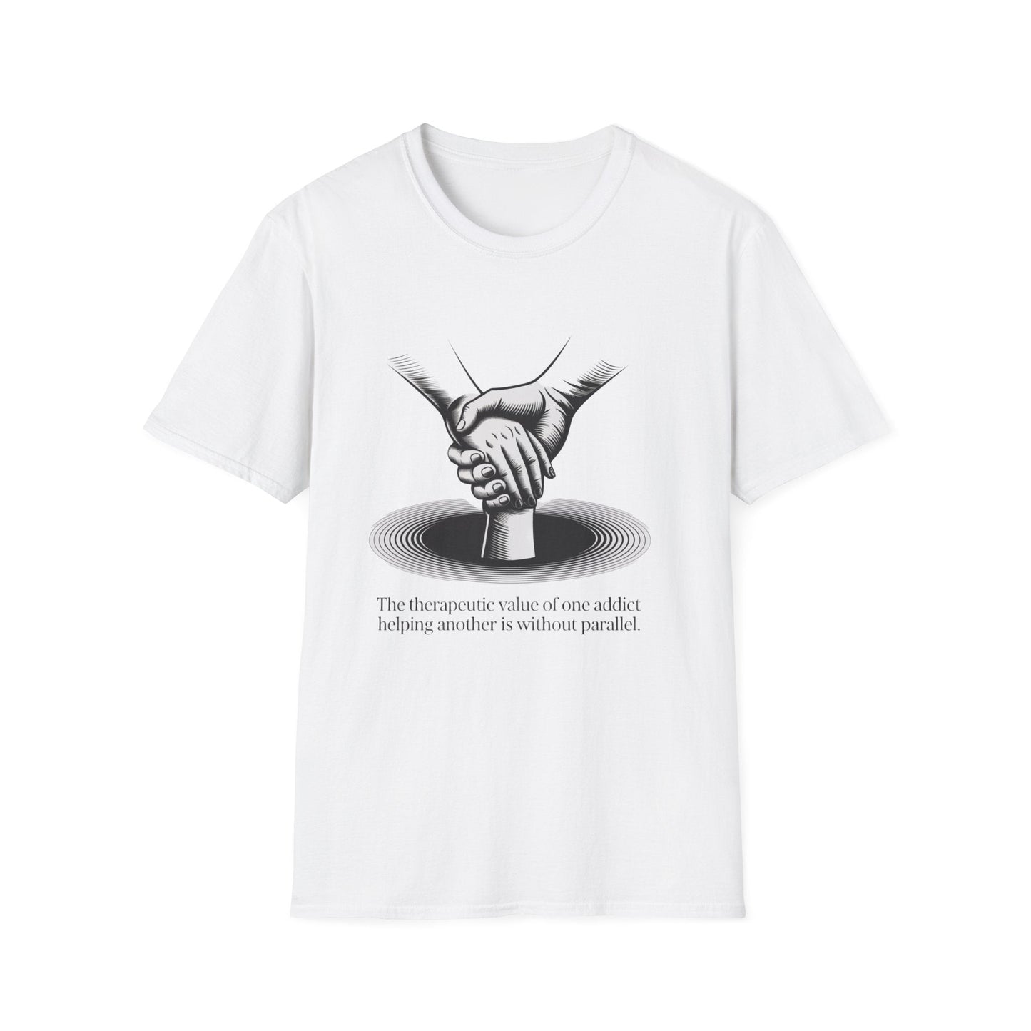 Therapeutic hand Unisex Softstyle T-Shirt - NEXT CHAPTER APPAREL