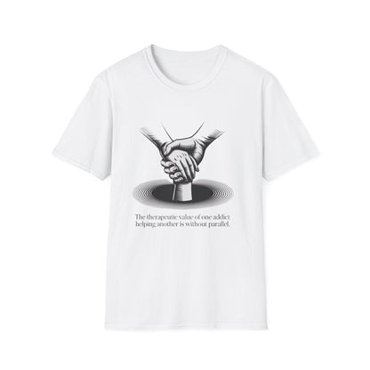 Therapeutic hand Unisex Softstyle T-Shirt - NEXT CHAPTER APPAREL