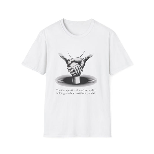 Therapeutic hand Unisex Softstyle T-Shirt - NEXT CHAPTER APPAREL
