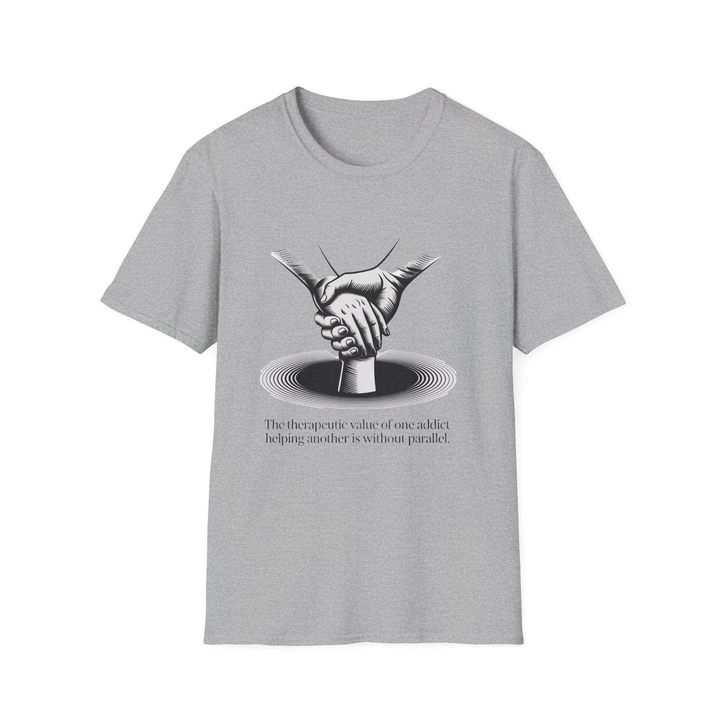 Therapeutic hand Unisex Softstyle T-Shirt - NEXT CHAPTER APPAREL