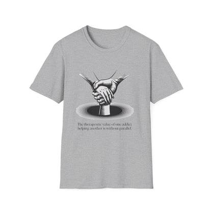 Therapeutic hand Unisex Softstyle T-Shirt - NEXT CHAPTER APPAREL