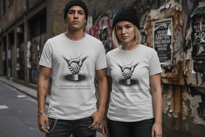 Therapeutic hand Unisex Softstyle T-Shirt - NEXT CHAPTER APPAREL