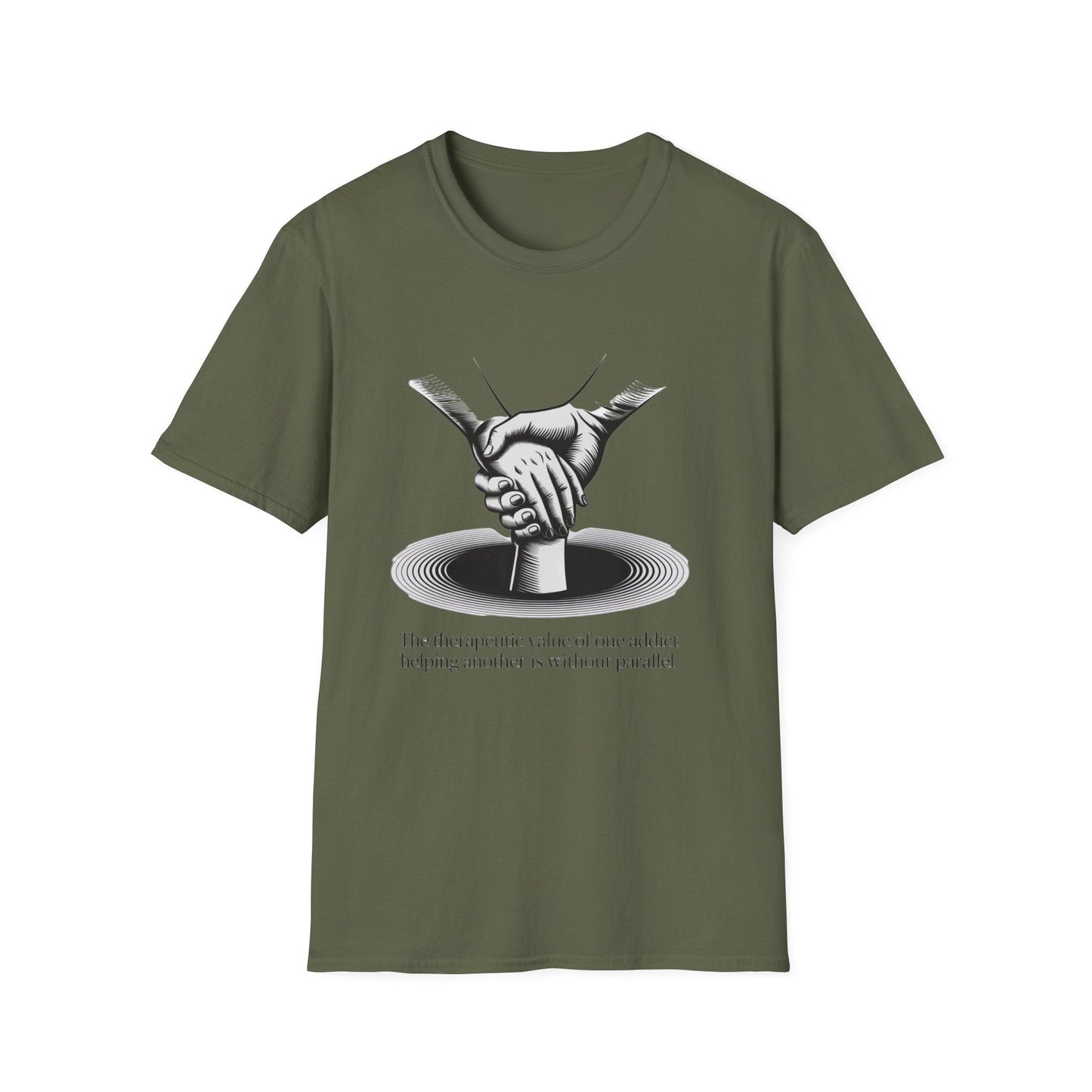 Therapeutic hand Unisex Softstyle T-Shirt - NEXT CHAPTER APPAREL