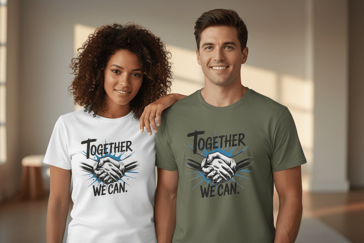 Together We Can Unisex Softstyle T-Shirt - NEXT CHAPTER APPAREL