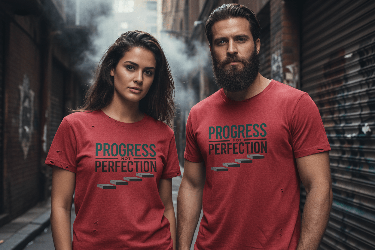 Unisex Progress not perfection - NEXT CHAPTER APPAREL