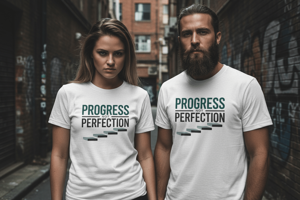 Unisex Progress not perfection - NEXT CHAPTER APPAREL
