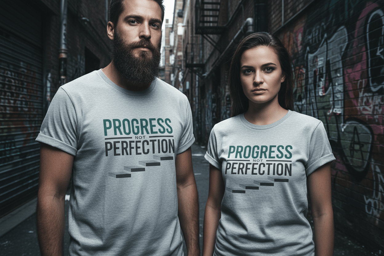 Unisex Progress not perfection - NEXT CHAPTER APPAREL