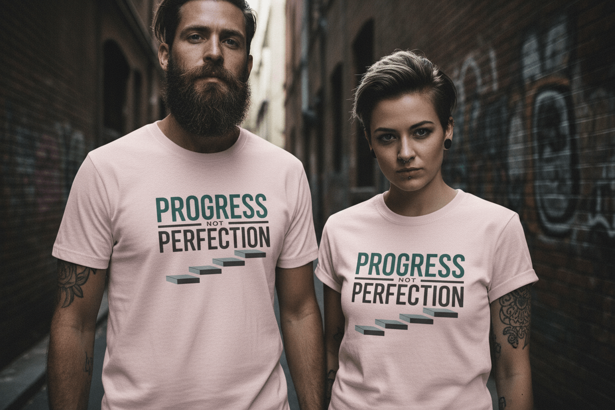 Unisex Progress not perfection - NEXT CHAPTER APPAREL