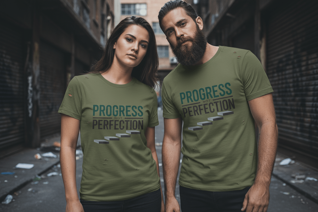 Unisex Progress not perfection - NEXT CHAPTER APPAREL
