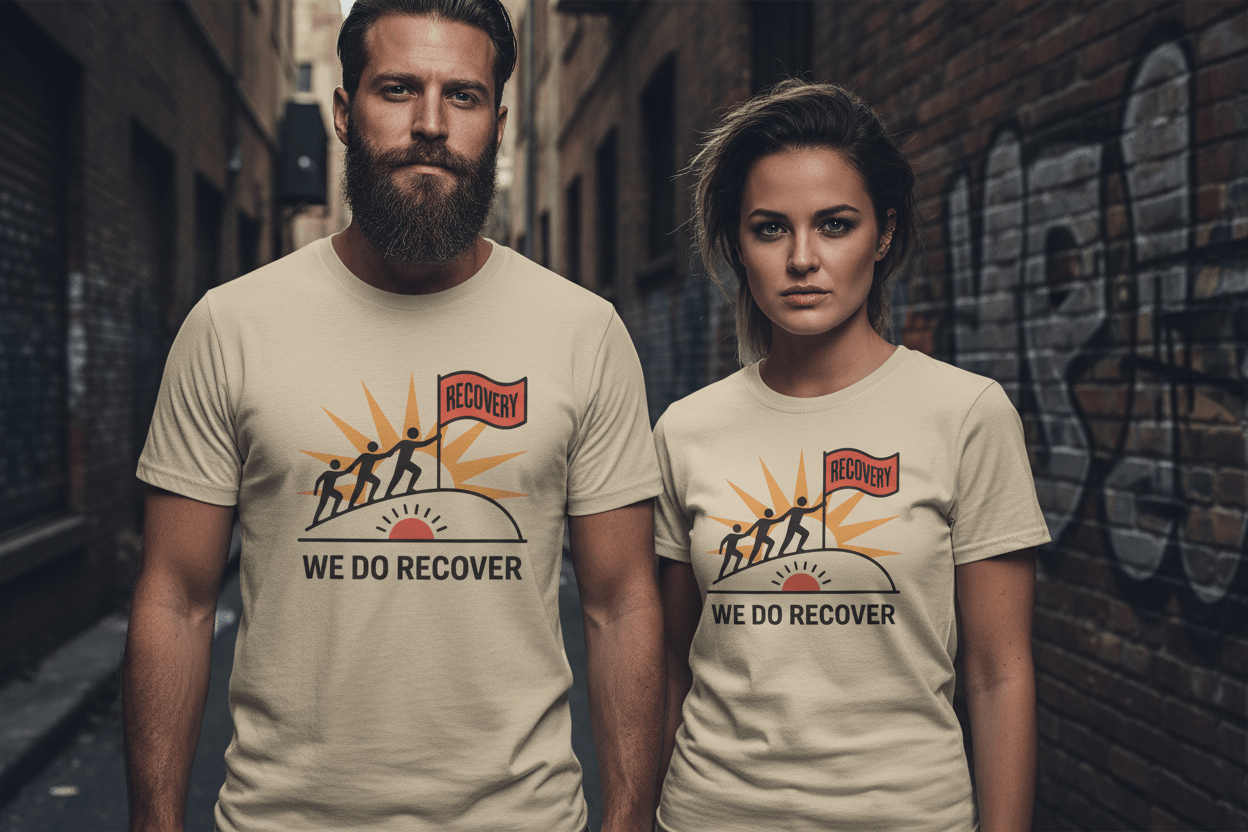 We Do Recover Unisex Softstyle T-Shirt - NEXT CHAPTER APPAREL