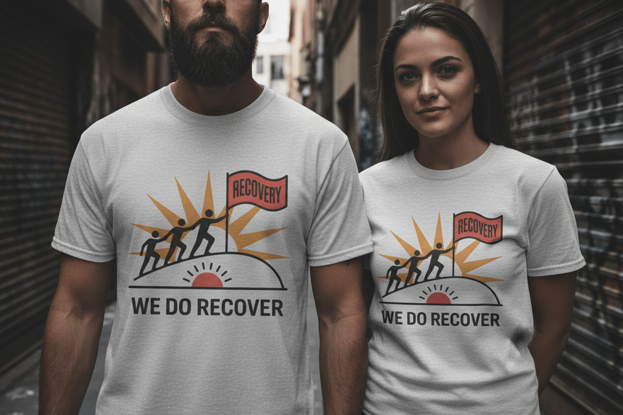 We Do Recover Unisex Softstyle T-Shirt - NEXT CHAPTER APPAREL