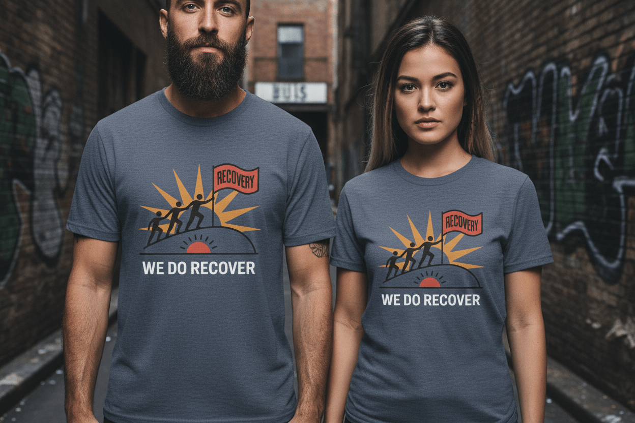 We Do Recover Unisex Softstyle T-Shirt - NEXT CHAPTER APPAREL