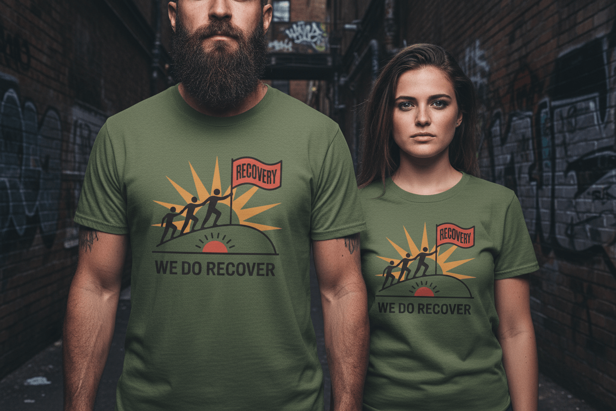 We Do Recover Unisex Softstyle T-Shirt - NEXT CHAPTER APPAREL