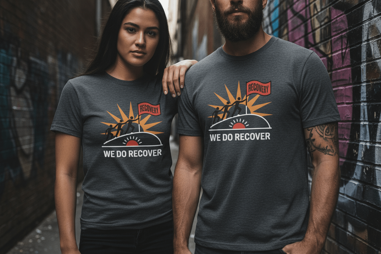 We Do Recover Unisex Softstyle T-Shirt - NEXT CHAPTER APPAREL