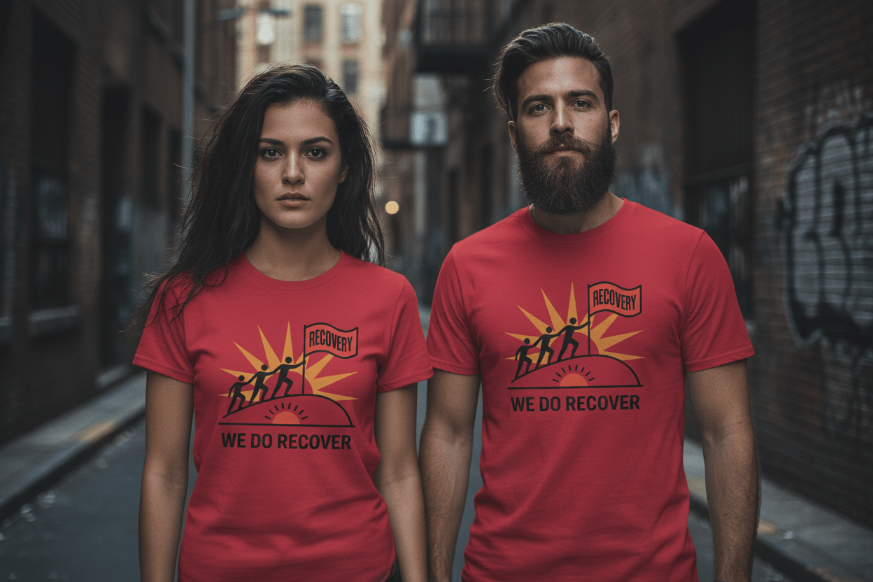We Do Recover Unisex Softstyle T-Shirt - NEXT CHAPTER APPAREL